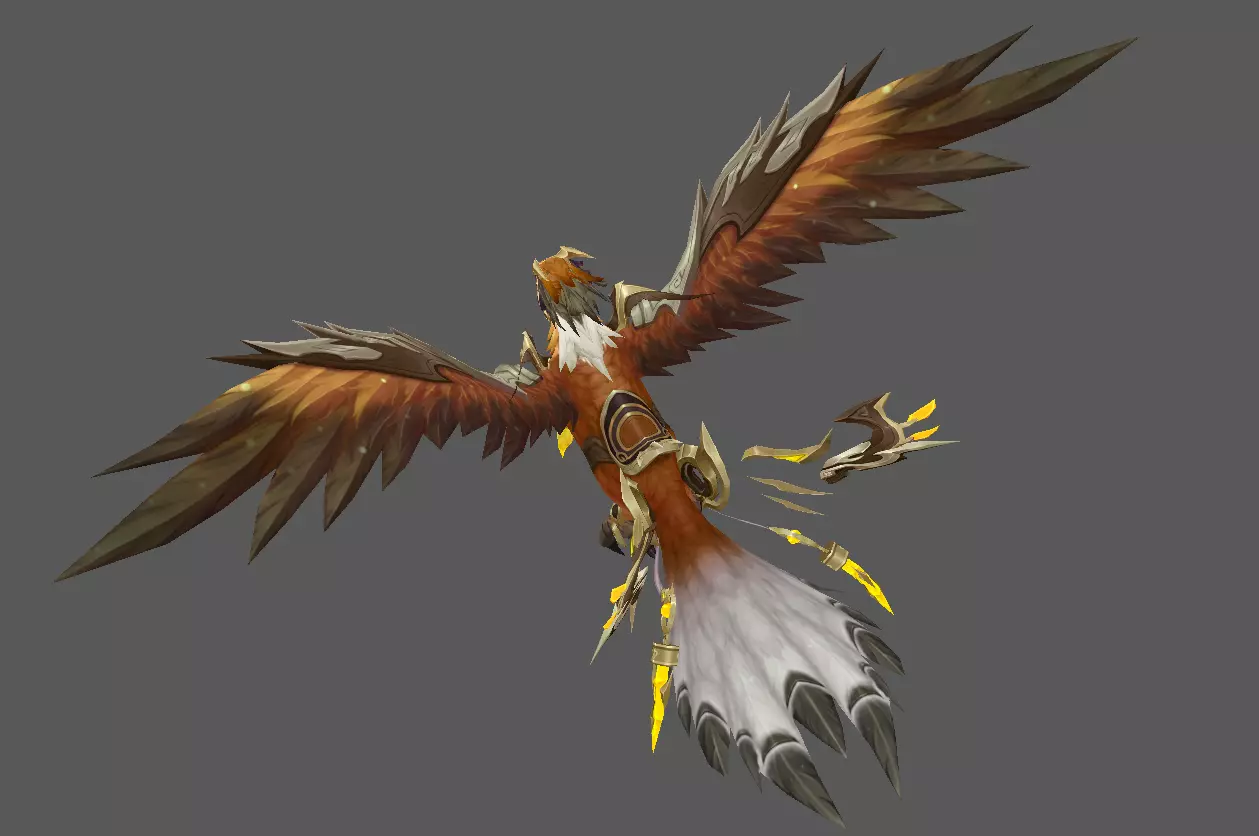 Mount - Flying Type 61 Low-poly 3D model_3