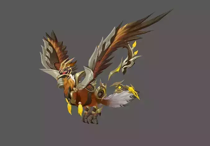 Mount - Flying Type 61 Low-poly 3D model Mount - Flying Type 61 Low-poly 3D model