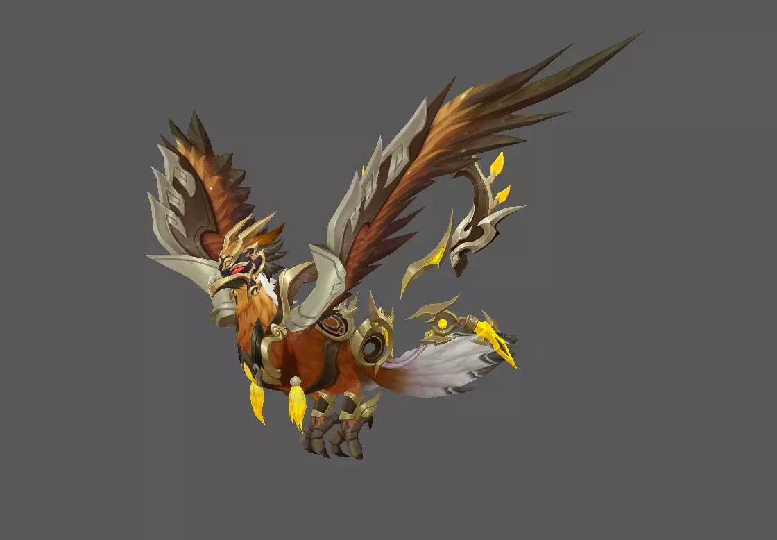 Mount - Flying Type 61 Low-poly 3D model_0