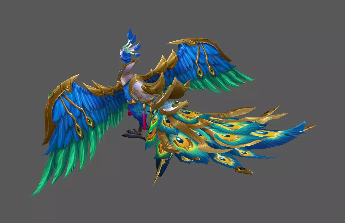 Mount - Flying Type 59 Low-poly 3D model_3