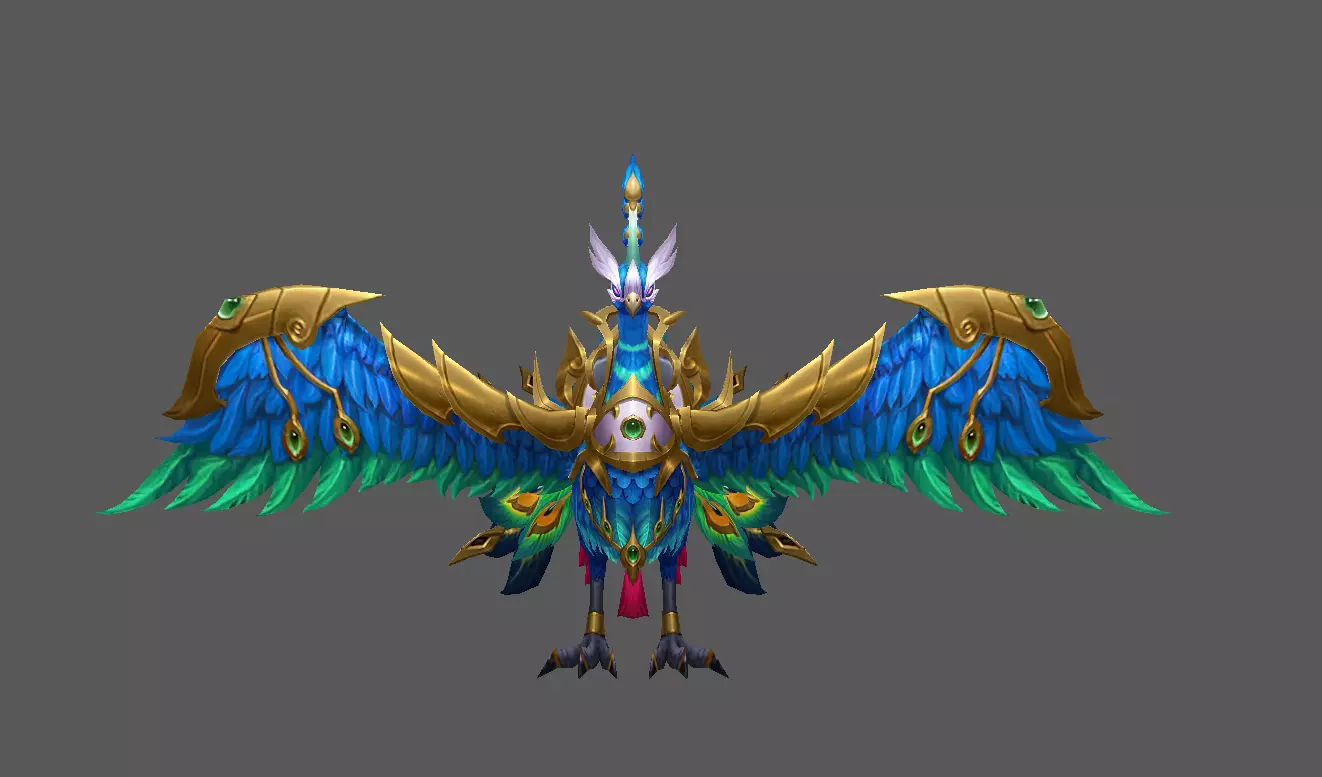 Mount - Flying Type 59 Low-poly 3D model_2