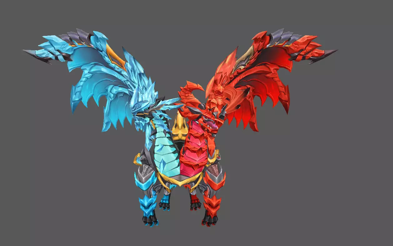 Mount - Flying Type 53 Low-poly 3D model_0