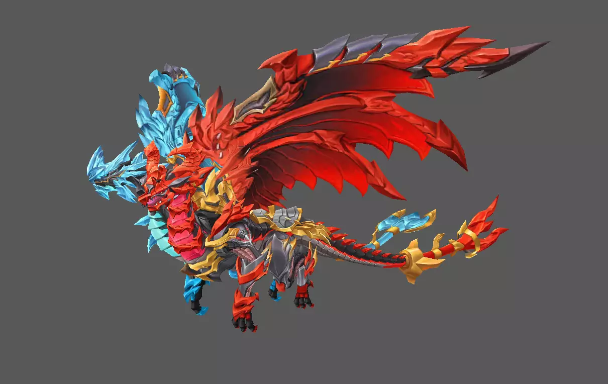 Mount - Flying Type 53 Low-poly 3D model_2