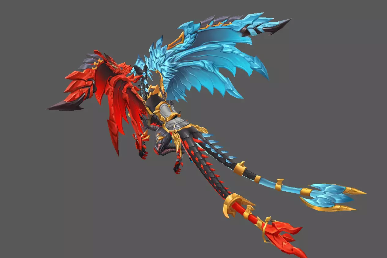 Mount - Flying Type 53 Low-poly 3D model_3