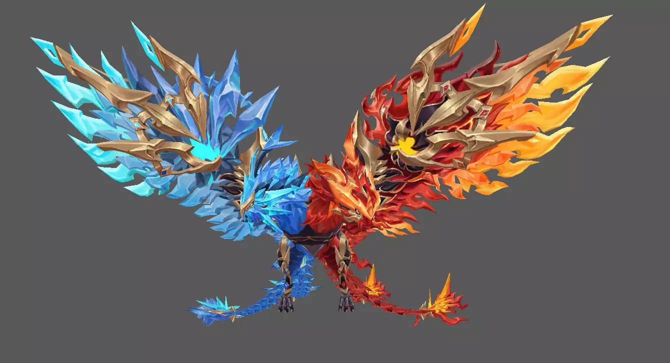 Mount - Flying Type 52 Low-poly 3D model_0