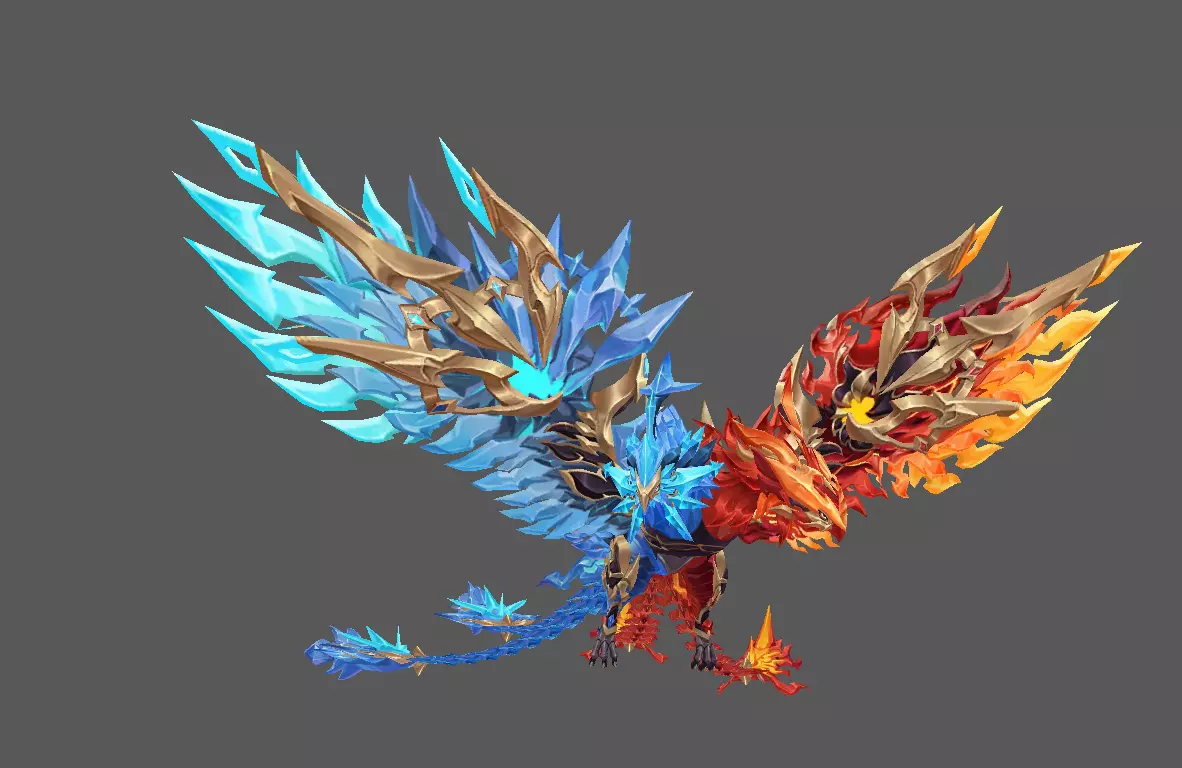 Mount - Flying Type 52 Low-poly 3D model_4