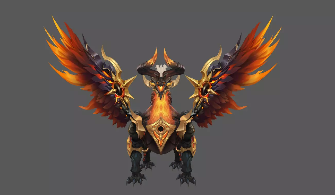 Mount - Flying Type 47 Low-poly 3D model_2