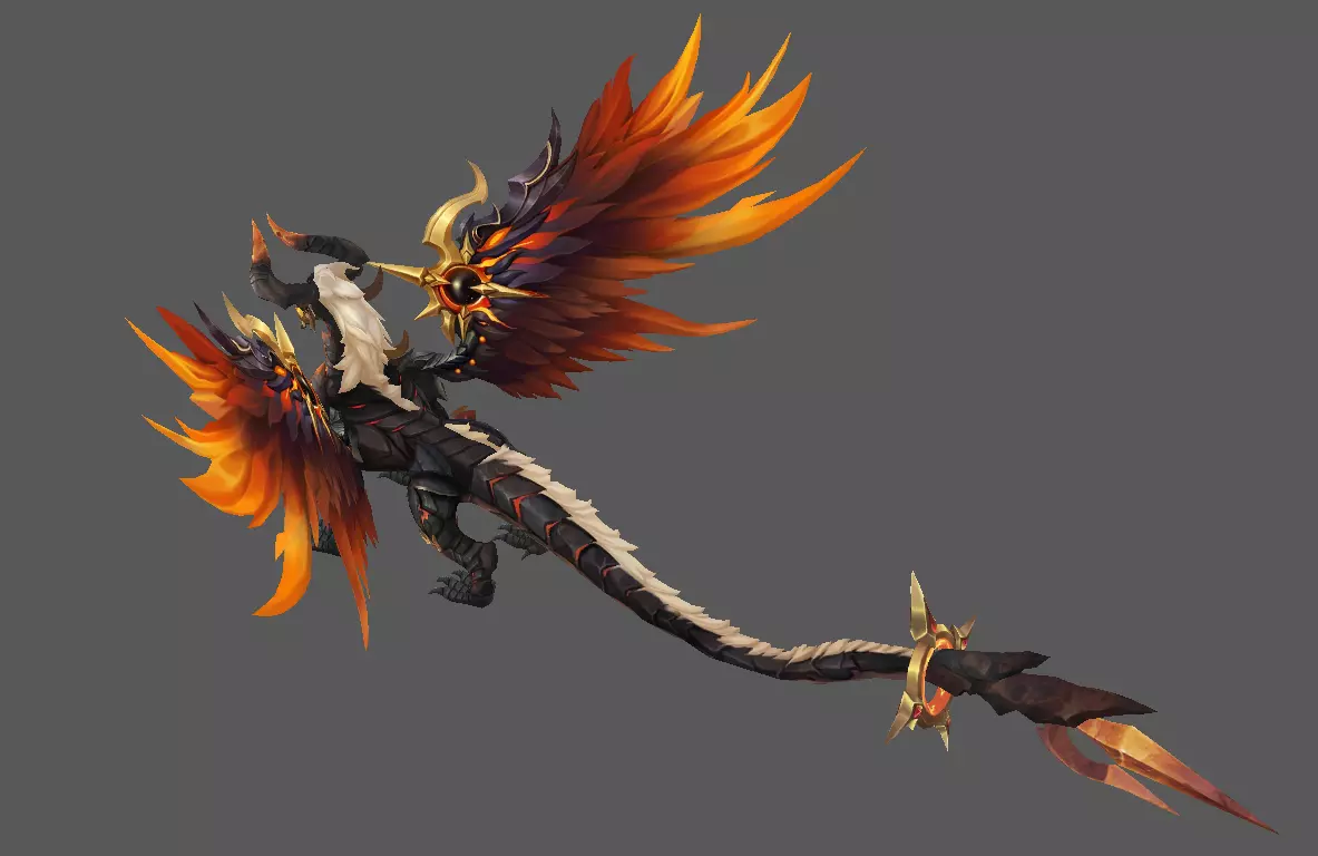 Mount - Flying Type 47 Low-poly 3D model_3