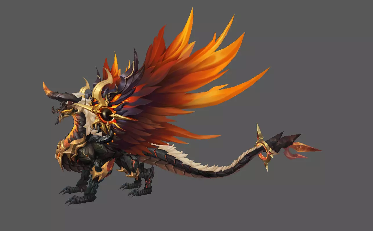 Mount - Flying Type 47 Low-poly 3D model_0