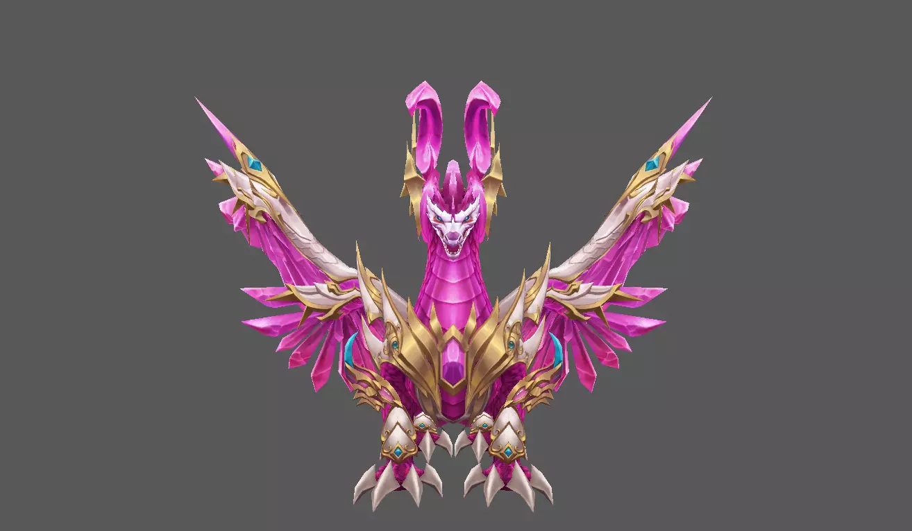 Mount - Flying Type 43 Low-poly 3D model_2