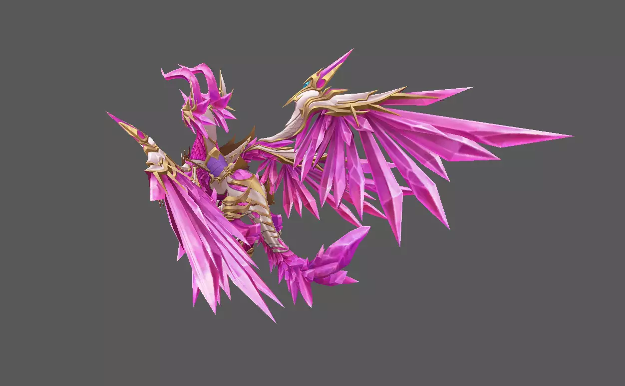 Mount - Flying Type 43 Low-poly 3D model_3