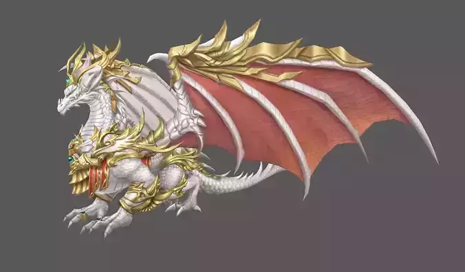 Mount - Flying Type 37 Low-poly 3D model Mount - Flying Type 37 Low-poly 3D model