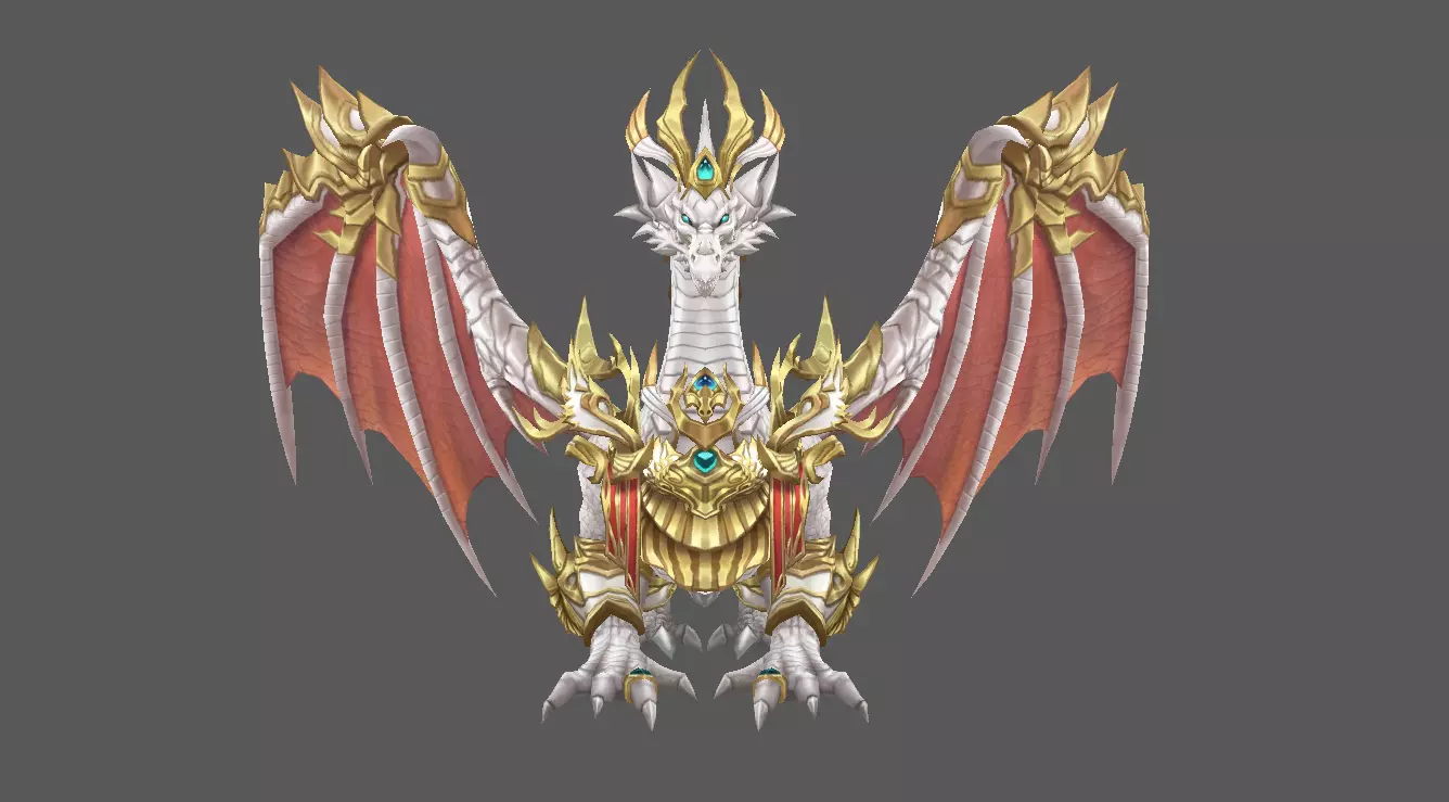 Mount - Flying Type 37 Low-poly 3D model_2