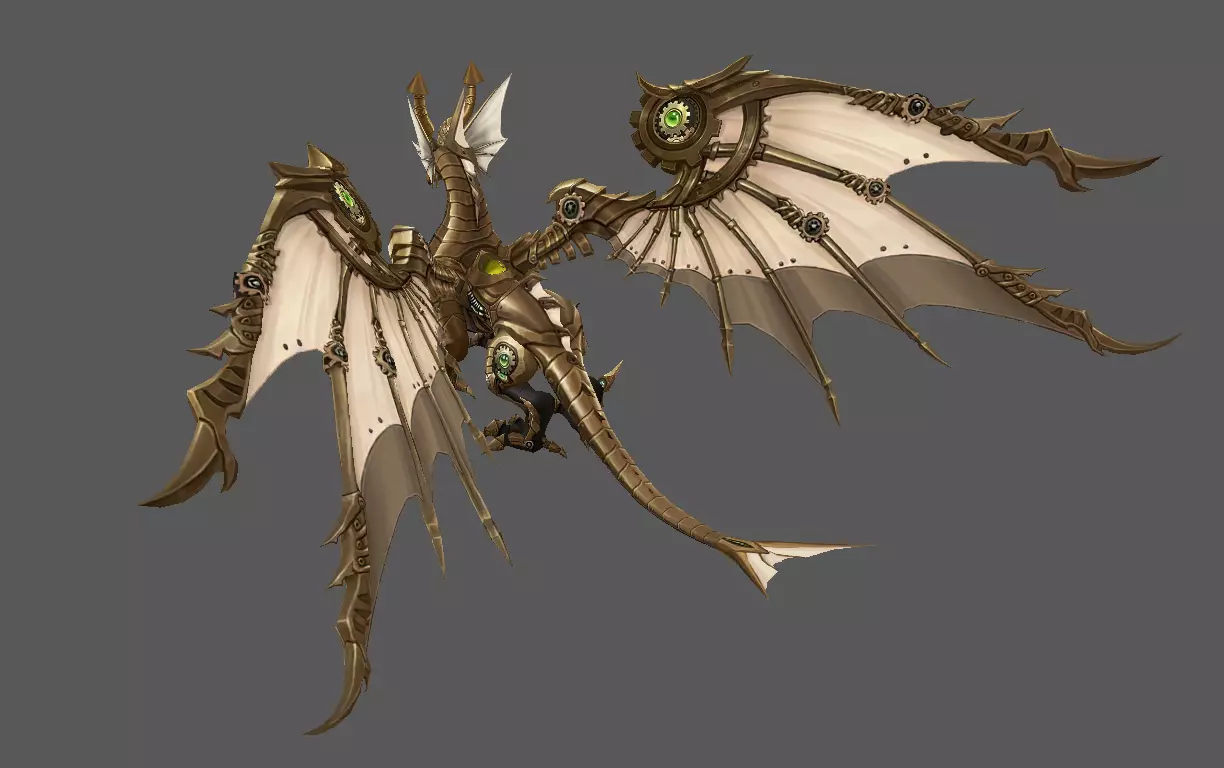 Mount - Flying Type 36 Low-poly 3D model_3