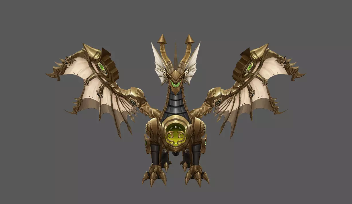 Mount - Flying Type 36 Low-poly 3D model_2