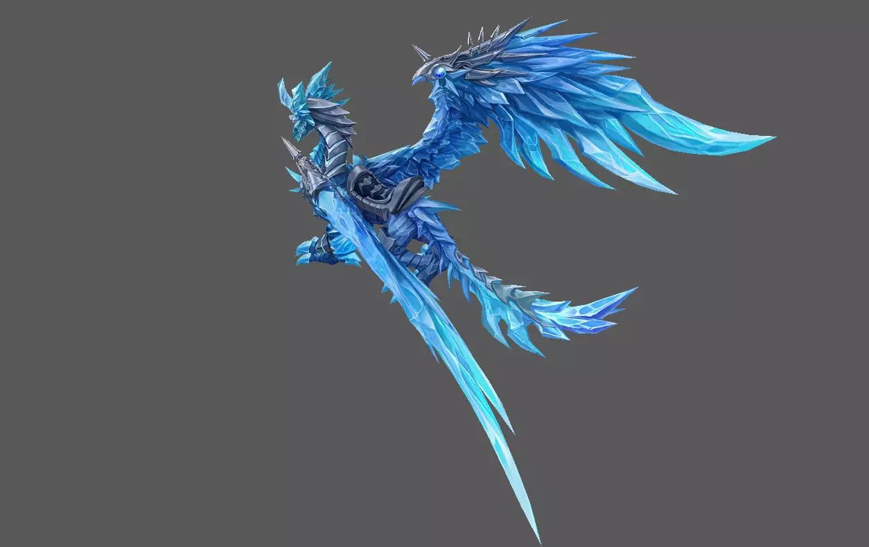 Mount - Flying Type 34 Low-poly 3D model_3