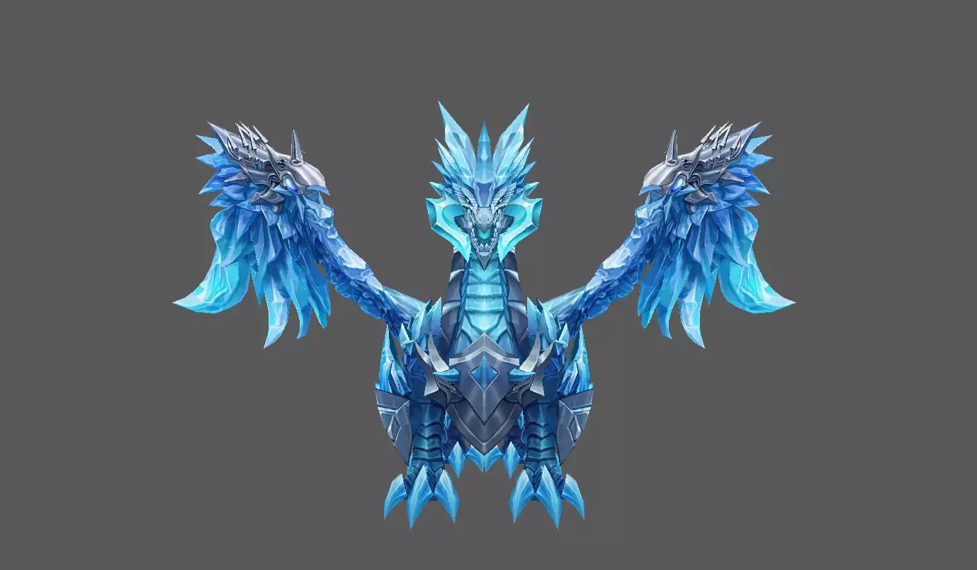 Mount - Flying Type 34 Low-poly 3D model_2