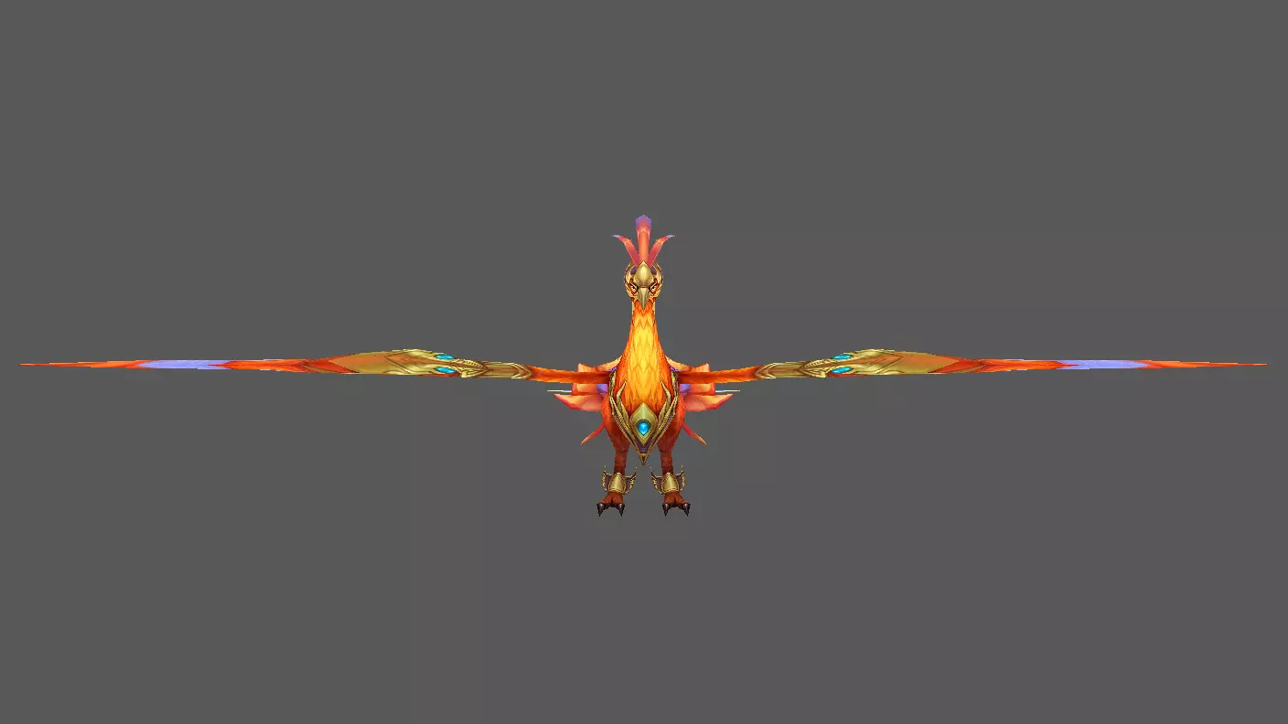 Mount - Flying Type 33 Low-poly 3D model_2