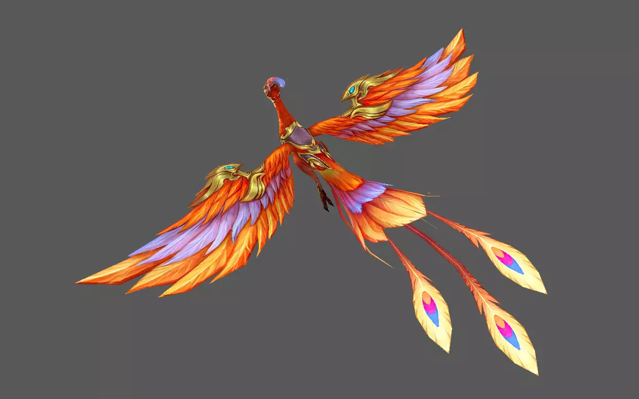 Mount - Flying Type 33 Low-poly 3D model_3