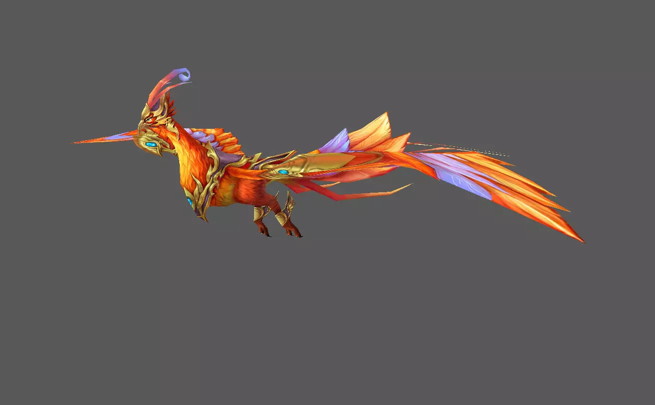 Mount - Flying Type 33 Low-poly 3D model_0