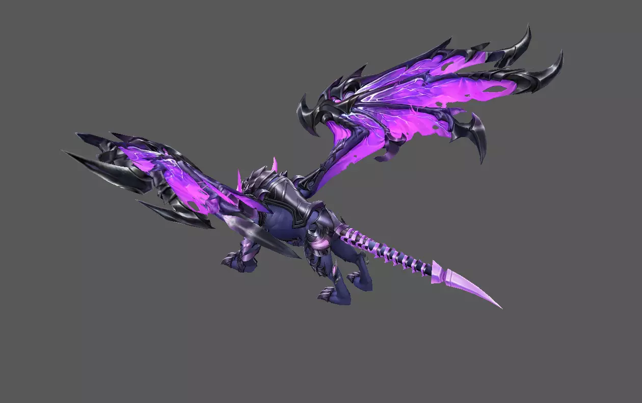 Mount - Flying Type 32 Low-poly 3D model_3