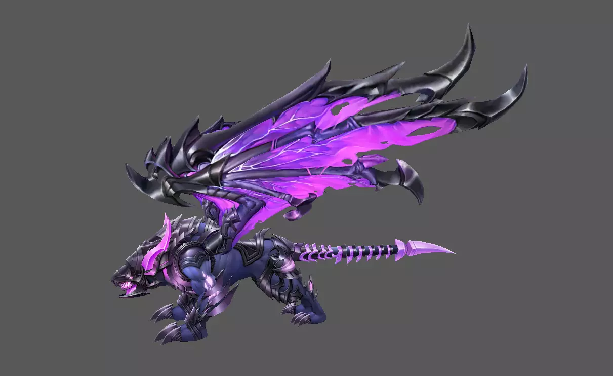 Mount - Flying Type 32 Low-poly 3D model_0