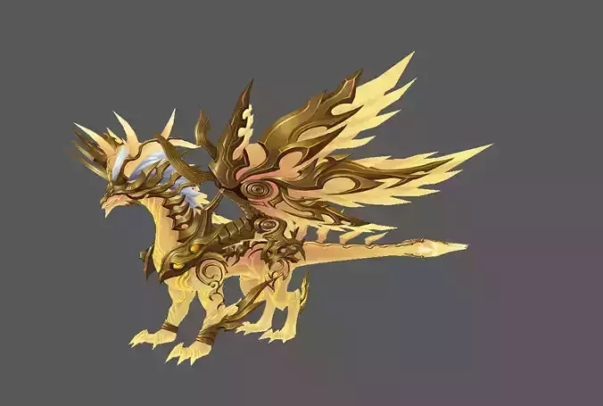 Mount - Flying Type 29 Low-poly 3D model