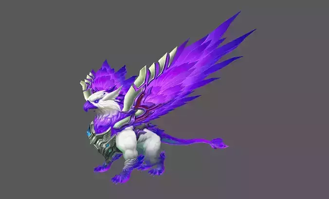 Mount - Flying Type 28 Low-poly 3D model