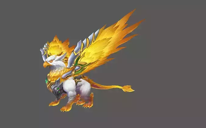 Mount - Flying Type 27 Low-poly 3D model