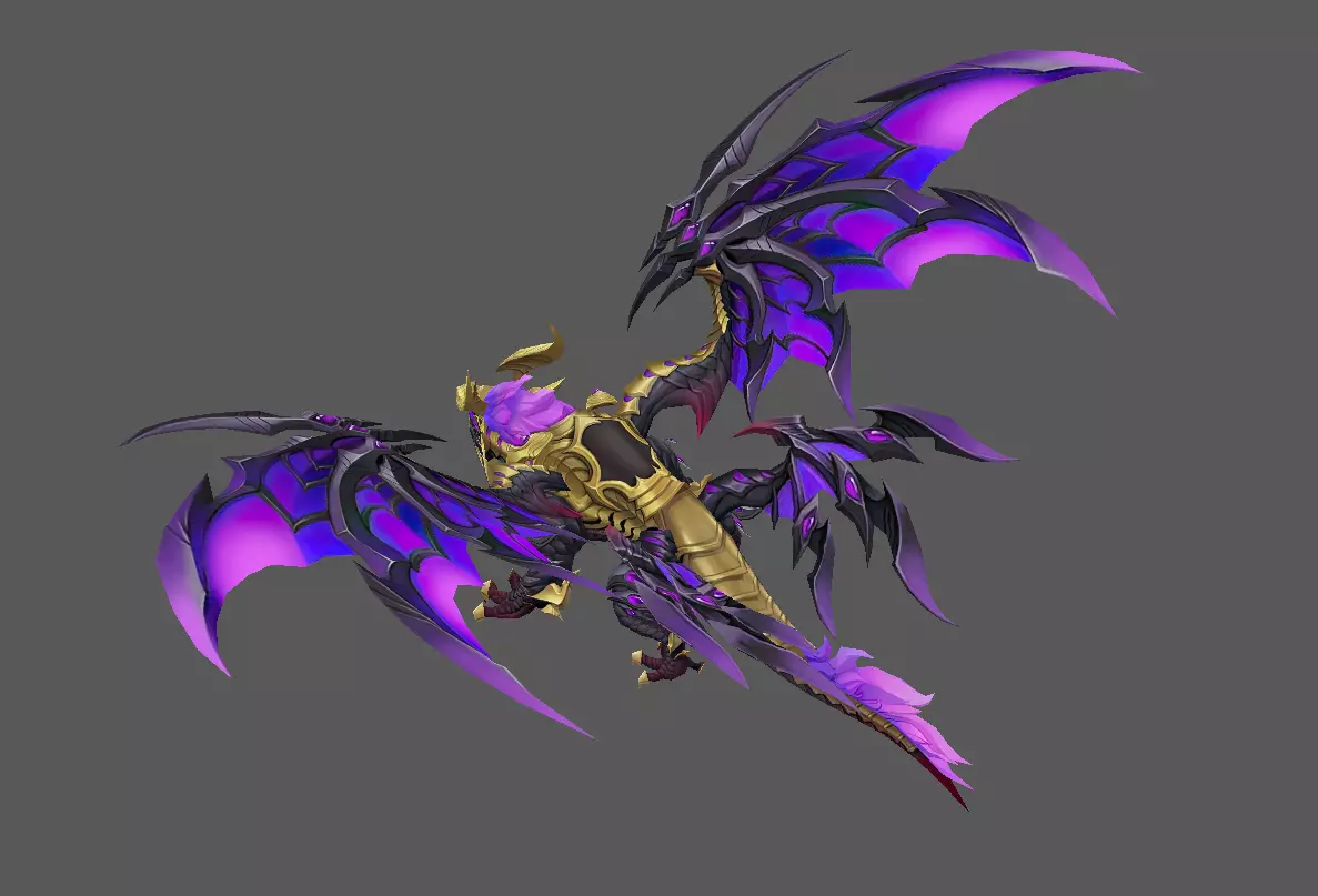 Mount - Flying Type 26 Low-poly 3D model_3