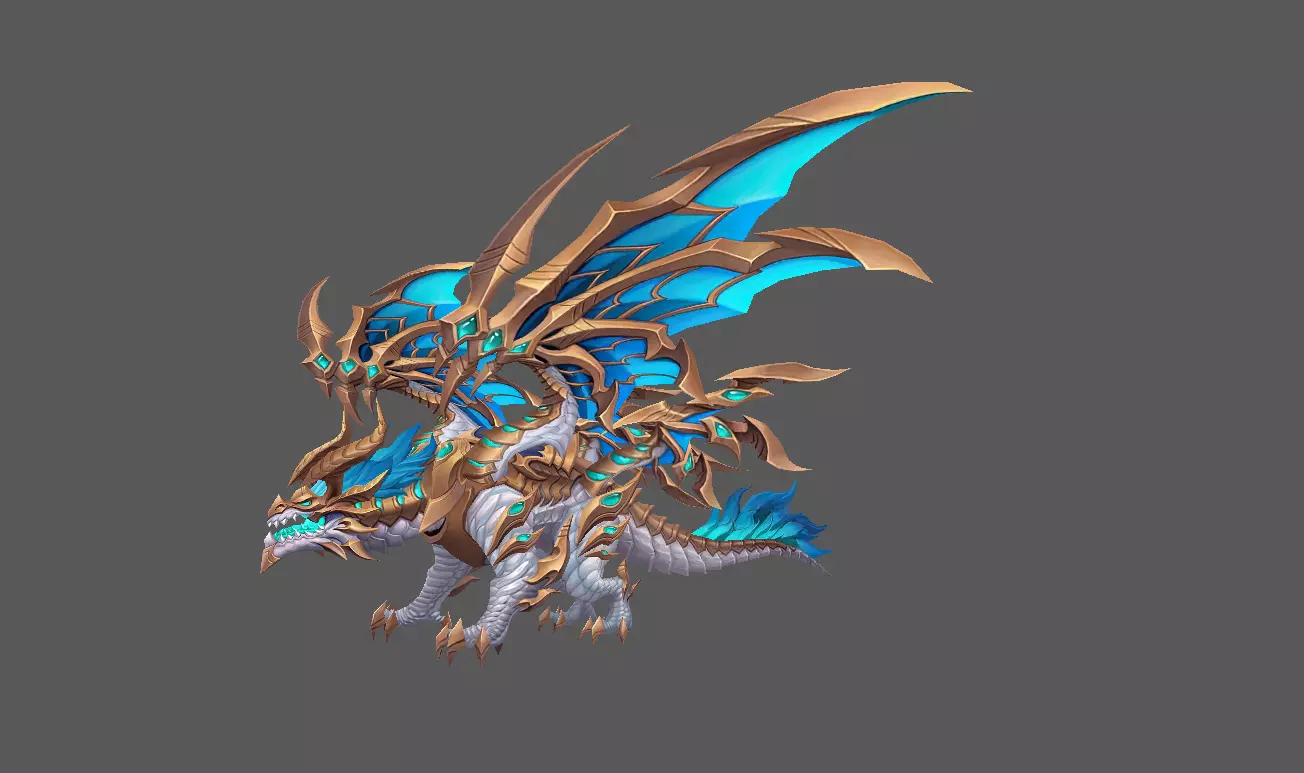 Mount - Flying Type 25 Low-poly 3D model_0