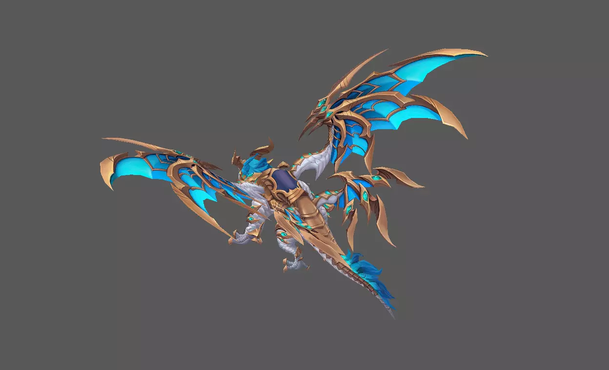 Mount - Flying Type 25 Low-poly 3D model_3