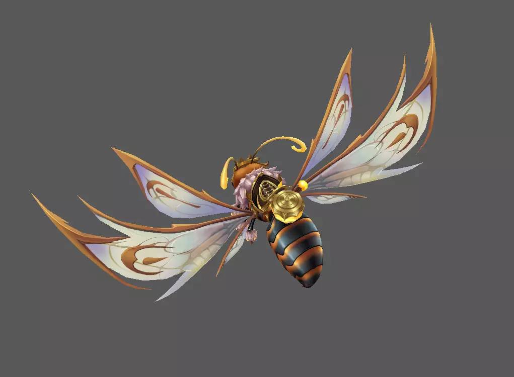 Mount - Flying Type 22 Low-poly 3D model_3