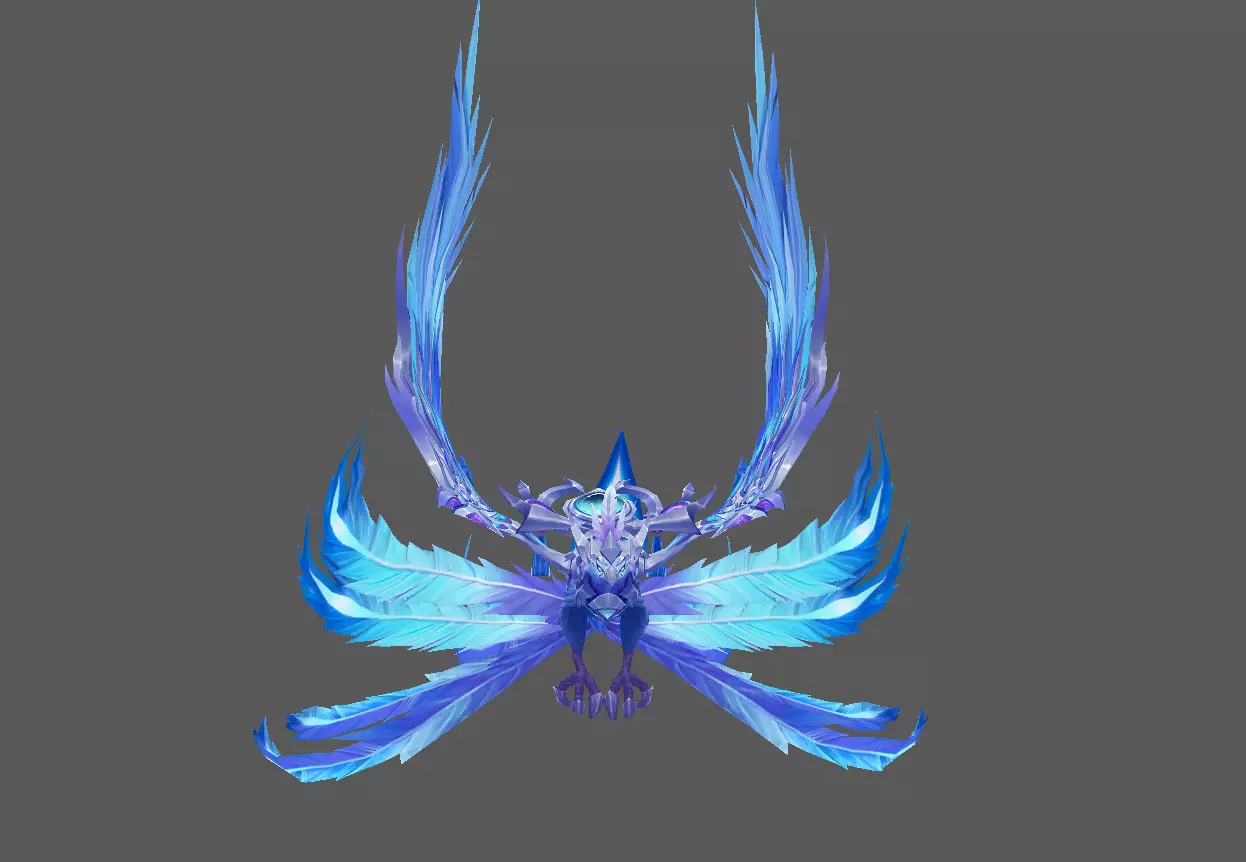 Mount - Flying Type 20 Low-poly 3D model_2