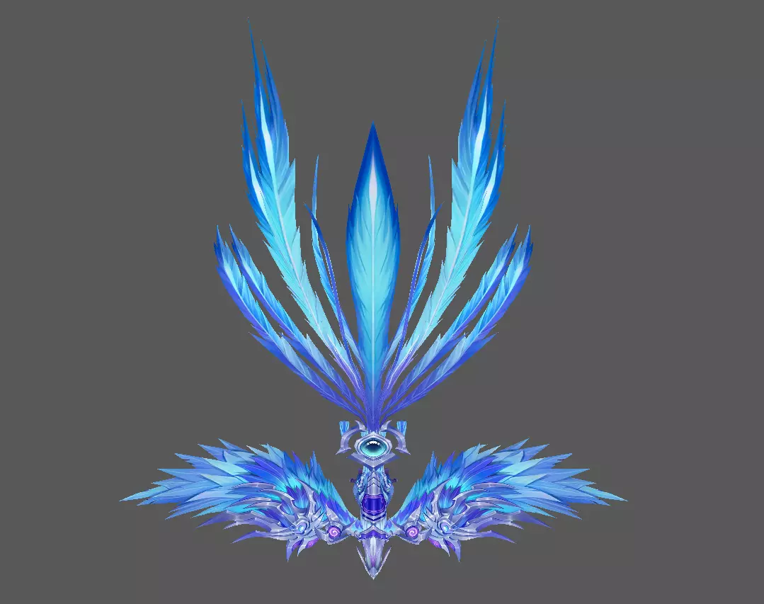 Mount - Flying Type 20 Low-poly 3D model_4