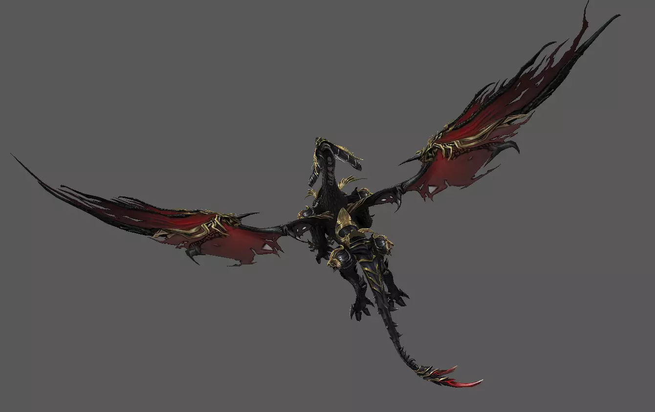 Mount - Flying Type 19 Low-poly 3D model_3