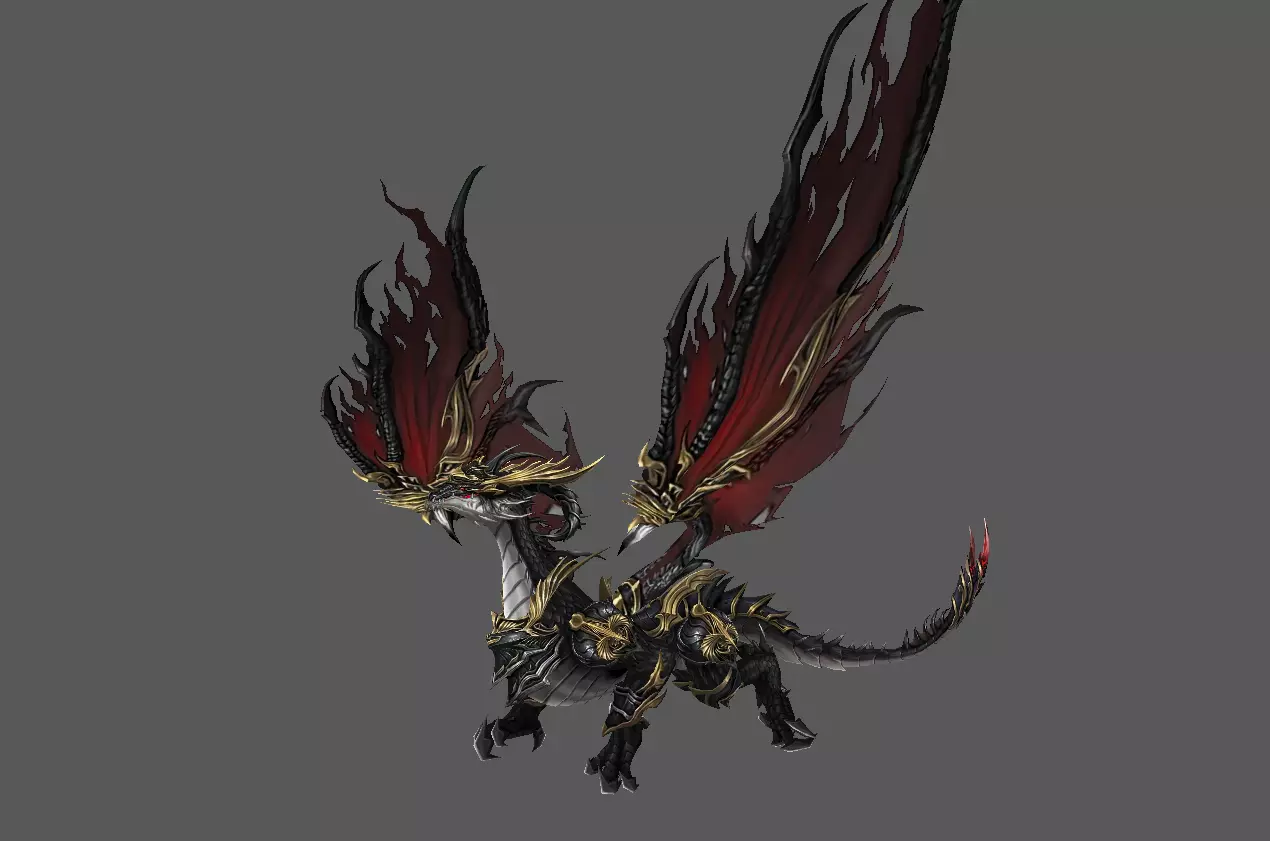 Mount - Flying Type 19 Low-poly 3D model_0