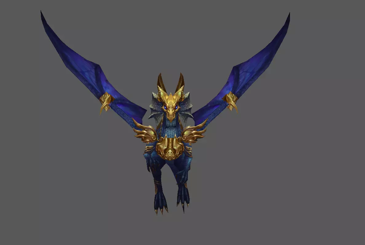 Mount - Flying Type 18 Low-poly 3D model_2