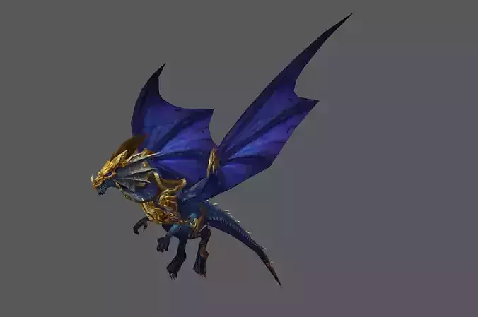 Mount - Flying Type 18 Low-poly 3D model