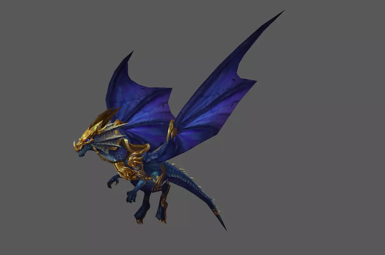 Mount - Flying Type 18 Low-poly 3D model_0