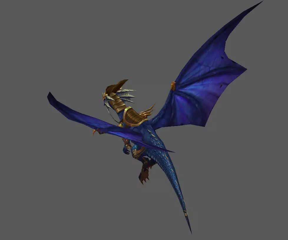 Mount - Flying Type 18 Low-poly 3D model_3