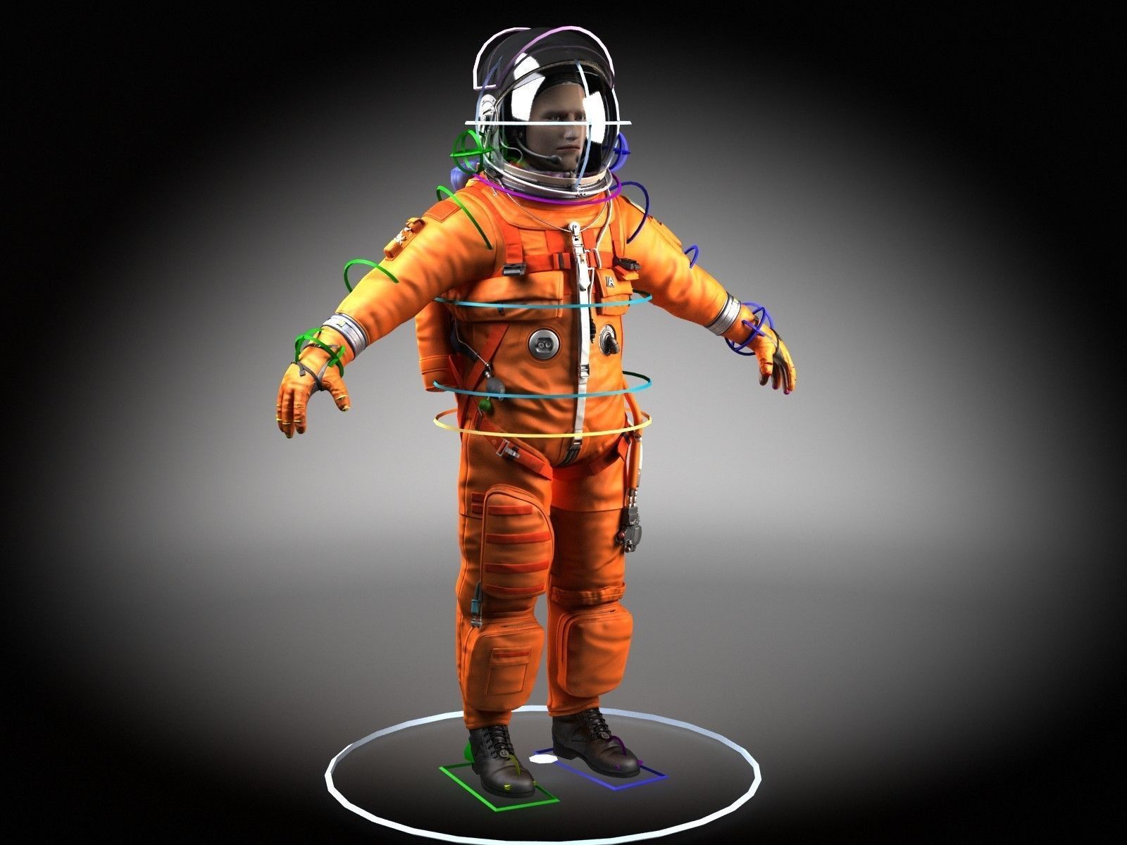 ACES - US Advanced Crew Escape Suit 3D model_9