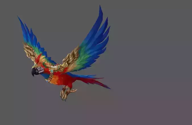 Mount - Flying Type 17 Low-poly 3D model Mount - Flying Type 17 Low-poly 3D model