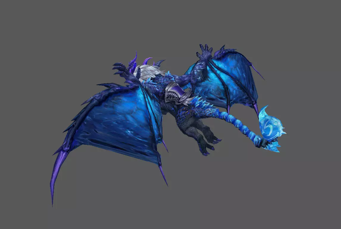 Mount - Flying Type 16 Low-poly 3D model_3