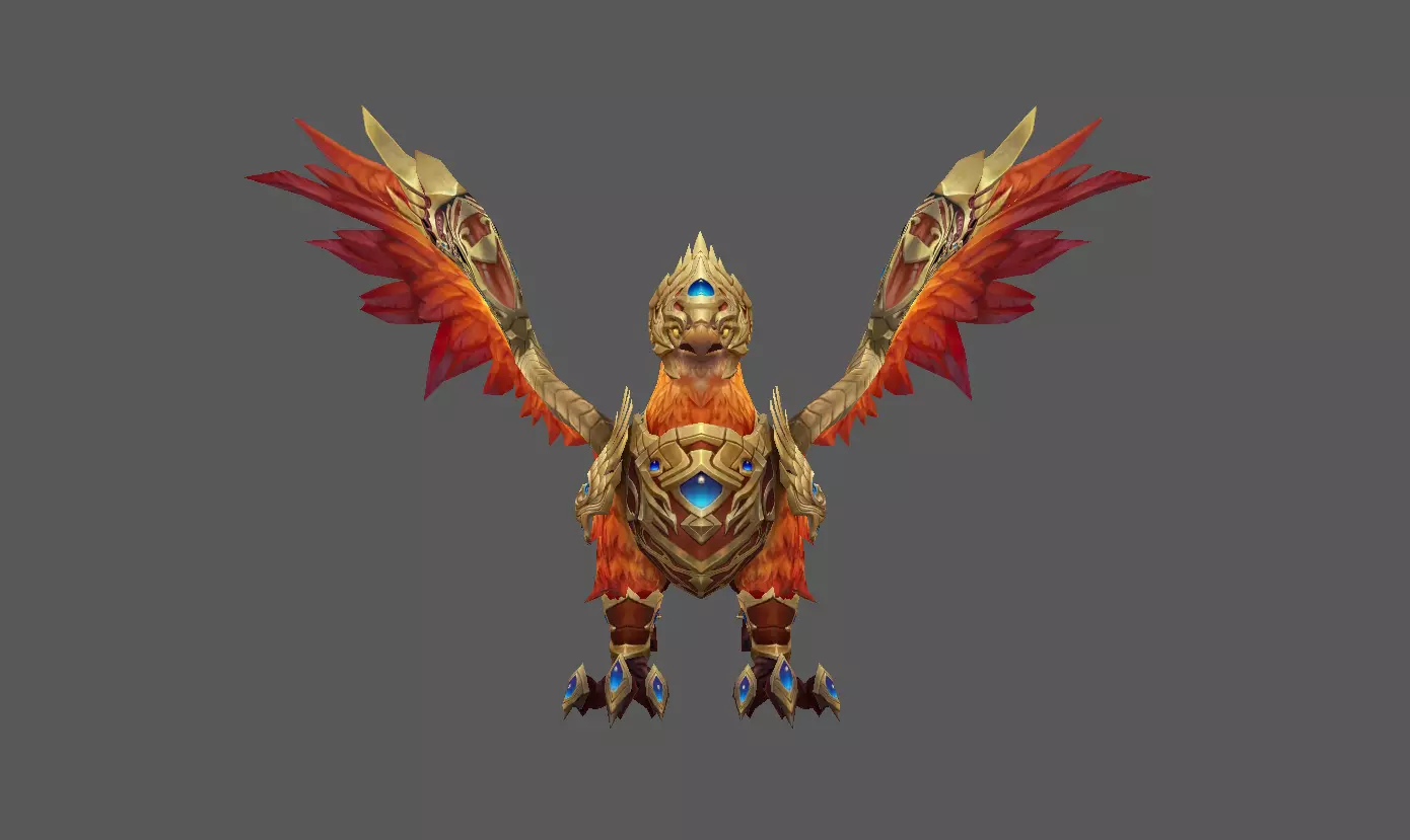 Mount - Flying Type 15 Low-poly 3D model_2