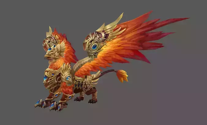 Mount - Flying Type 15 Low-poly 3D model