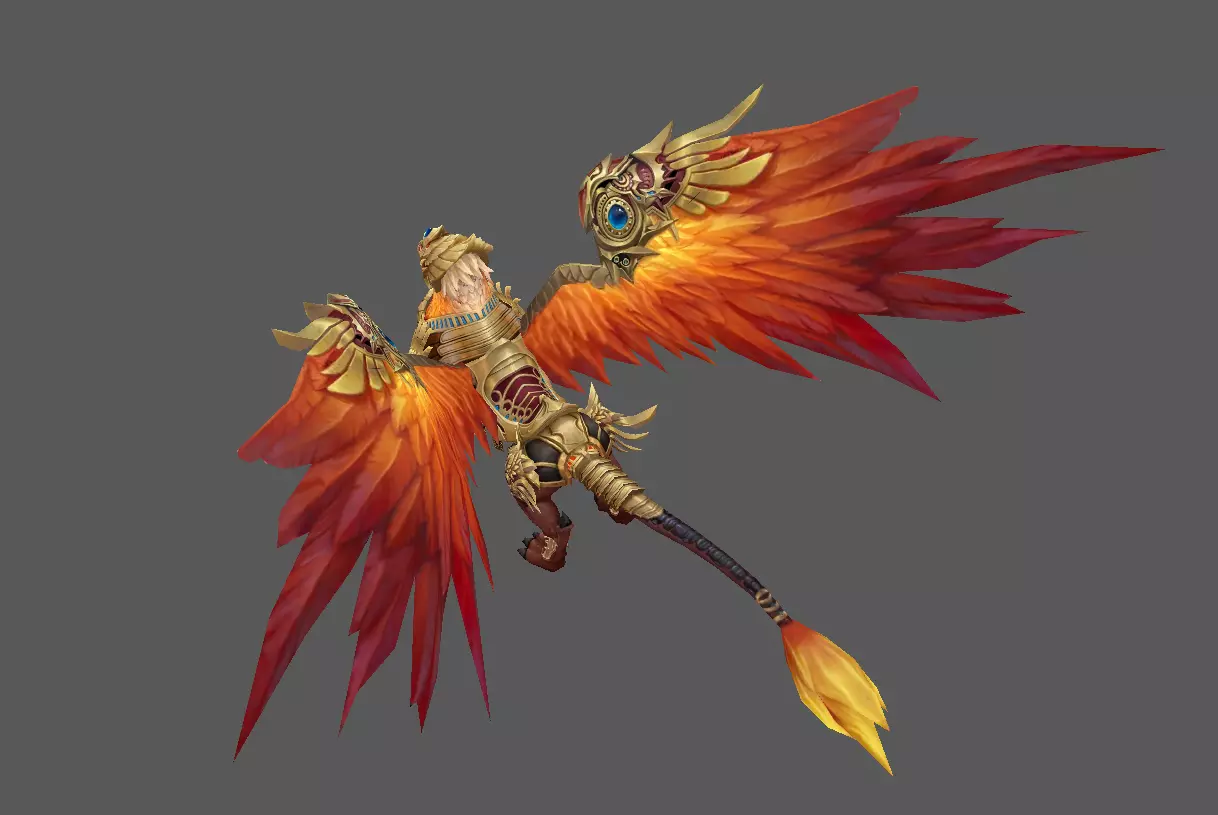 Mount - Flying Type 15 Low-poly 3D model_3