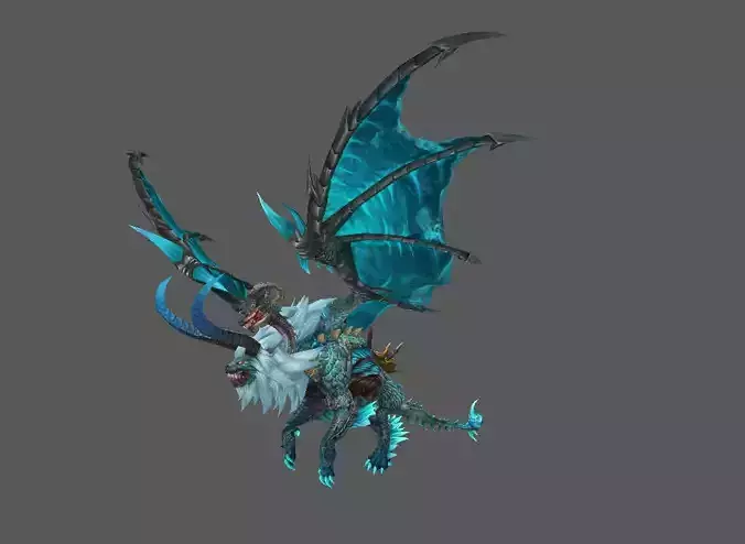 Mount - Flying Type 14 Low-poly 3D model Mount - Flying Type 14 Low-poly 3D model