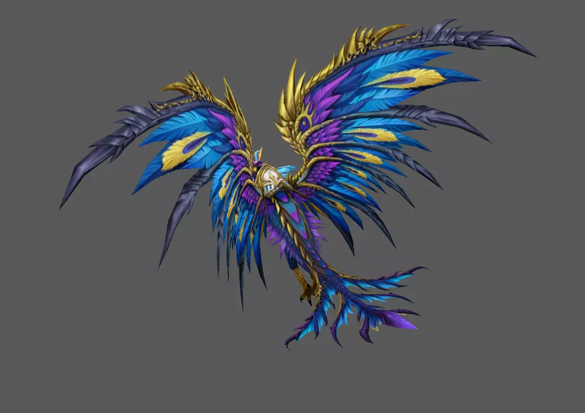 Mount - Flying Type 13 Low-poly 3D model_3