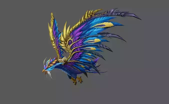 Mount - Flying Type 13 Low-poly 3D model